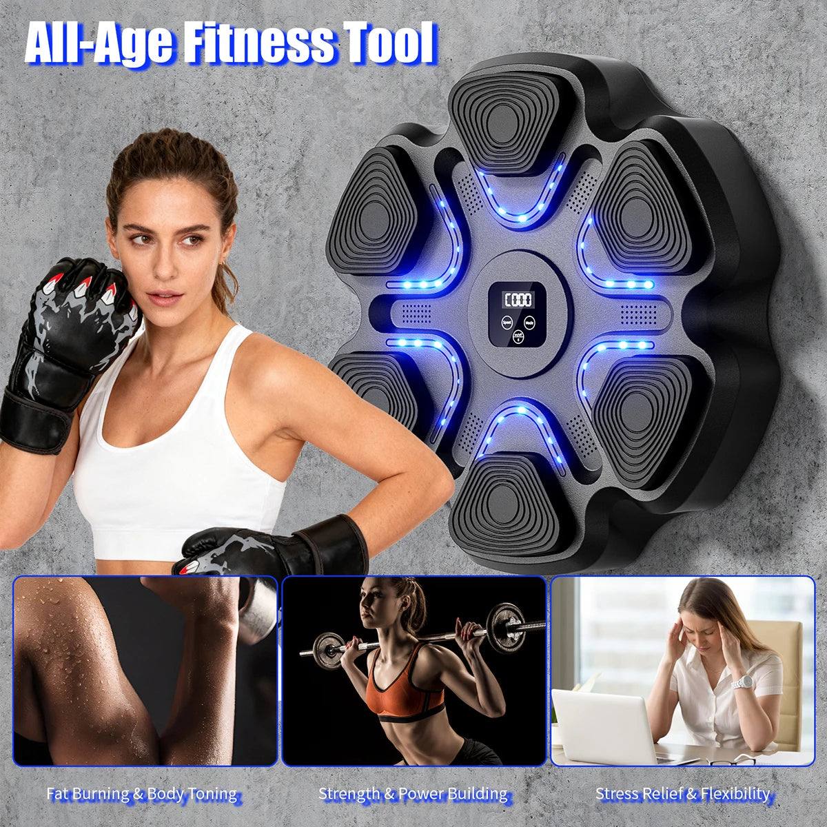 Music Boxing Machine, Smart Bluetooth Boxing Training