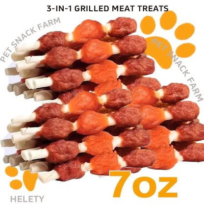 Triple-Flavored Kabob, Dog Treats to A Rawhide