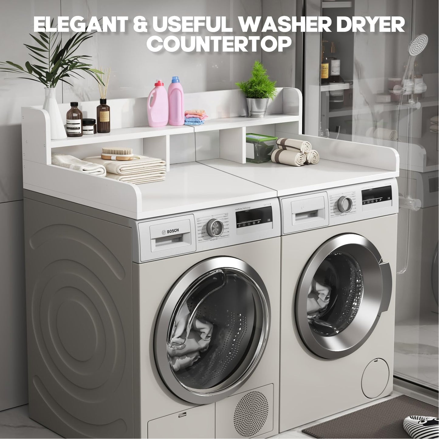 Washer Dryer Countertop with Non-slip Pads