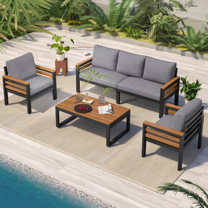 GO 4-Piece Outdoor Furniture Sofa Set for Garden