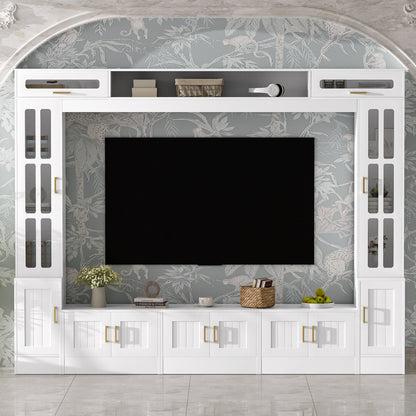 Vibe Haus 98.4" Wall Unit Entertainment Center
