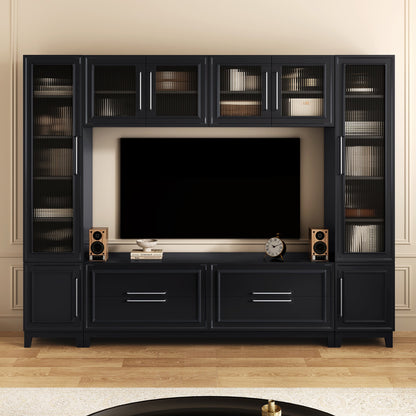 Vibe Haus 102" W Wall Unit Modern Entertainment Center