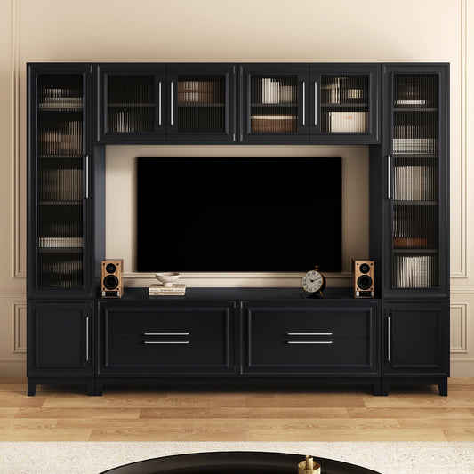 Vibe Haus 102" W Wall Unit Modern Entertainment Center