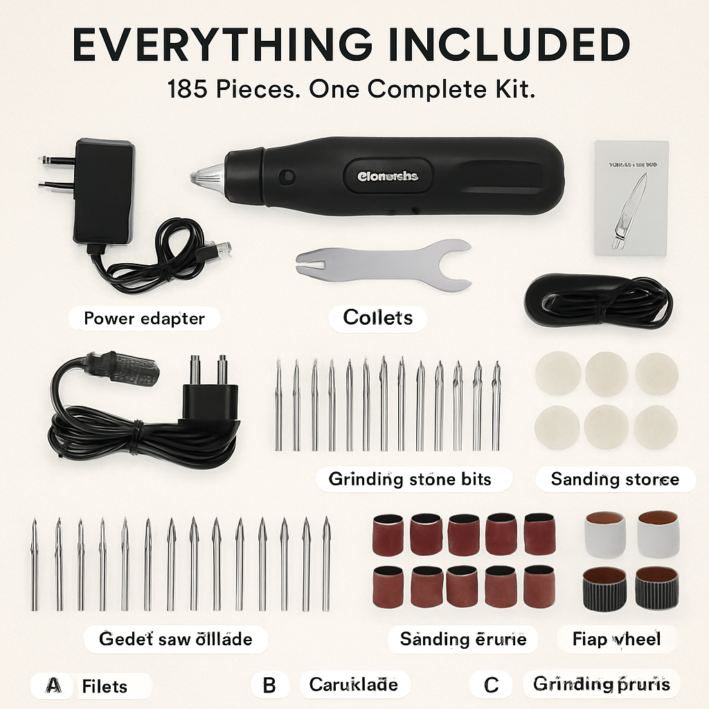 Corded Rotary Tool Kit with Accessories Set