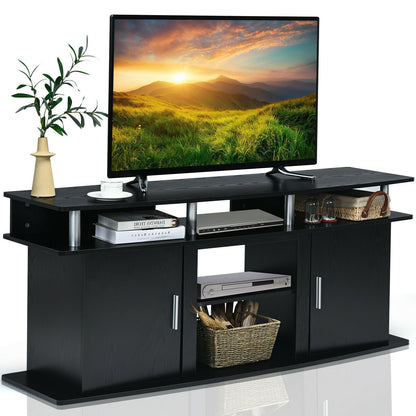 63 Inch TV Entertainment Console Center with 2 Cabinets