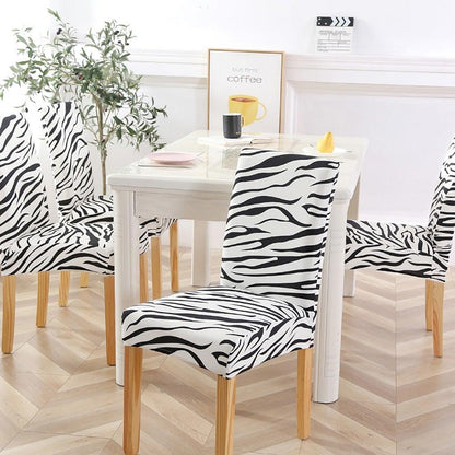 New Chair Covers Spandex Stretch Chair Covers Dining Slipcover Decorative Chair Cover floral For Kitchen Wedding Banquet Hotel Stretch Armless Chair Slipcover for Dining Room Seat Cushion, Spandex Kitchen Parson Chair Protector Cover, Removable & Washable