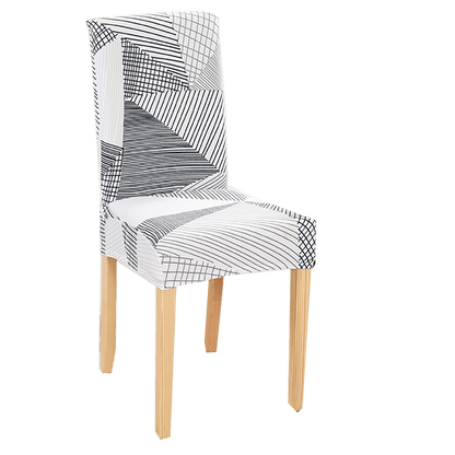 New Chair Covers Spandex Stretch Chair Covers Dining Slipcover Decorative Chair Cover floral For Kitchen Wedding Banquet Hotel Stretch Armless Chair Slipcover for Dining Room Seat Cushion, Spandex Kitchen Parson Chair Protector Cover, Removable & Washable