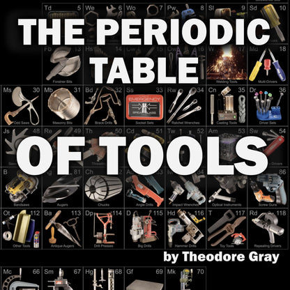 Periodic Table of Tools Poster by Theodore Gray (36x20 in.)