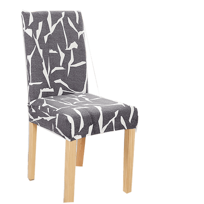 New Chair Covers Spandex Stretch Chair Covers Dining Slipcover Decorative Chair Cover floral For Kitchen Wedding Banquet Hotel Stretch Armless Chair Slipcover for Dining Room Seat Cushion, Spandex Kitchen Parson Chair Protector Cover, Removable & Washable