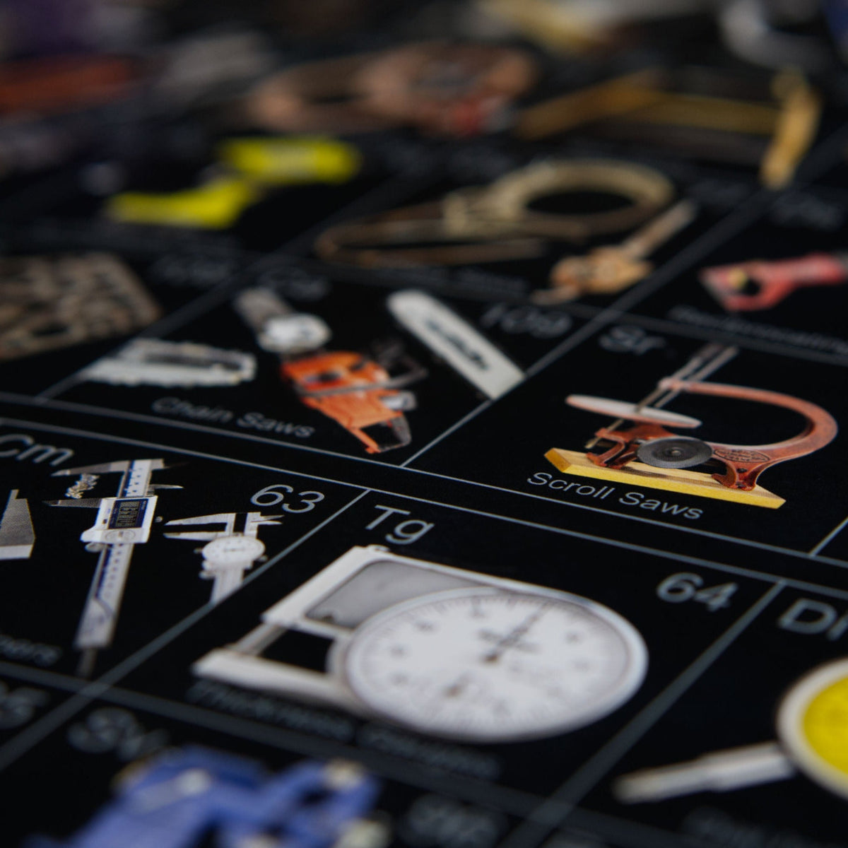Periodic Table of Tools Poster by Theodore Gray (36x20 in.)