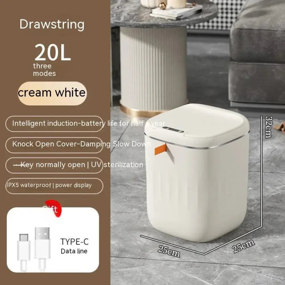 Smart Touchless Motion Sensor Trash can for Home and Car