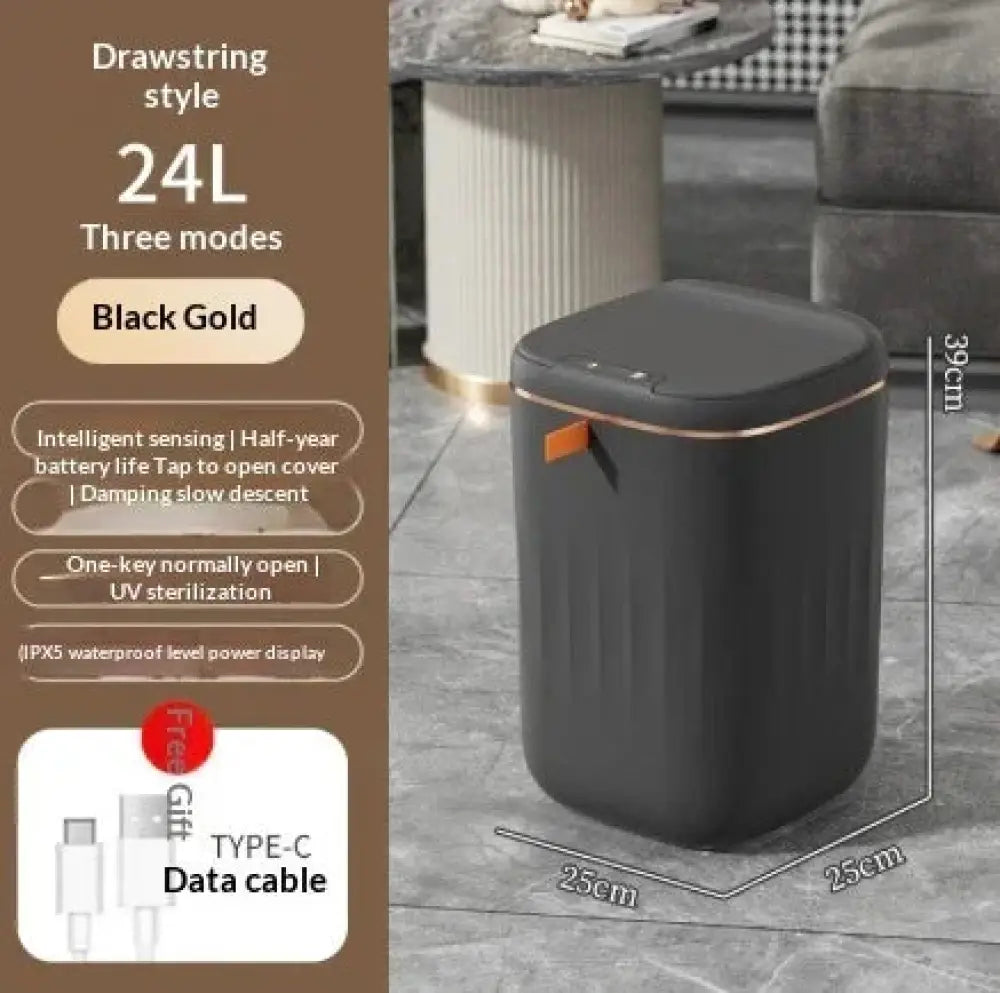 Smart Touchless Motion Sensor Trash can for Home and Car