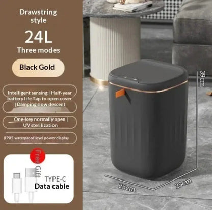Smart Touchless Motion Sensor Trash can for Home and Car