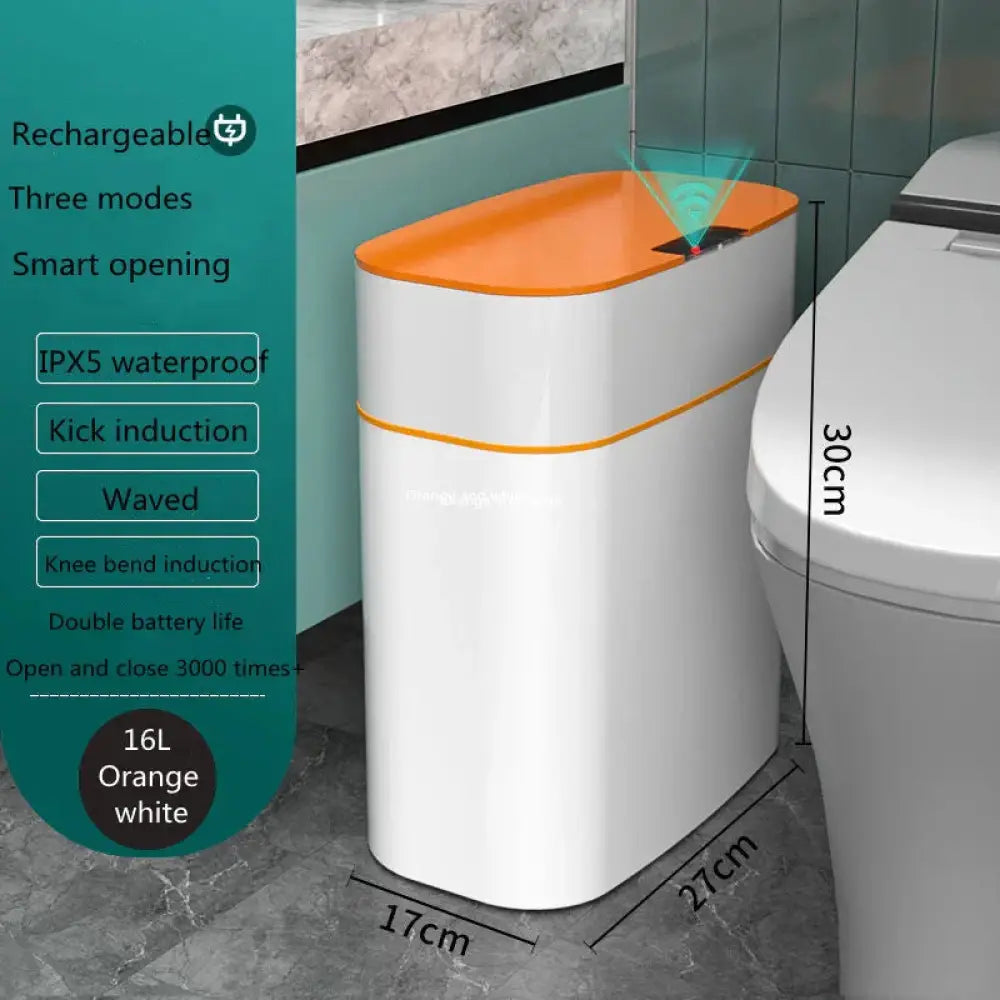 Smart Touchless Motion Sensor Trash can for Home and Car