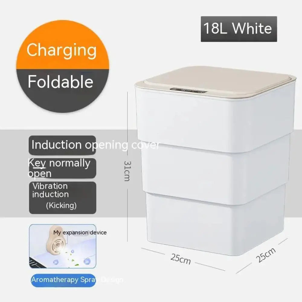 Smart Touchless Motion Sensor Trash can for Home and Car