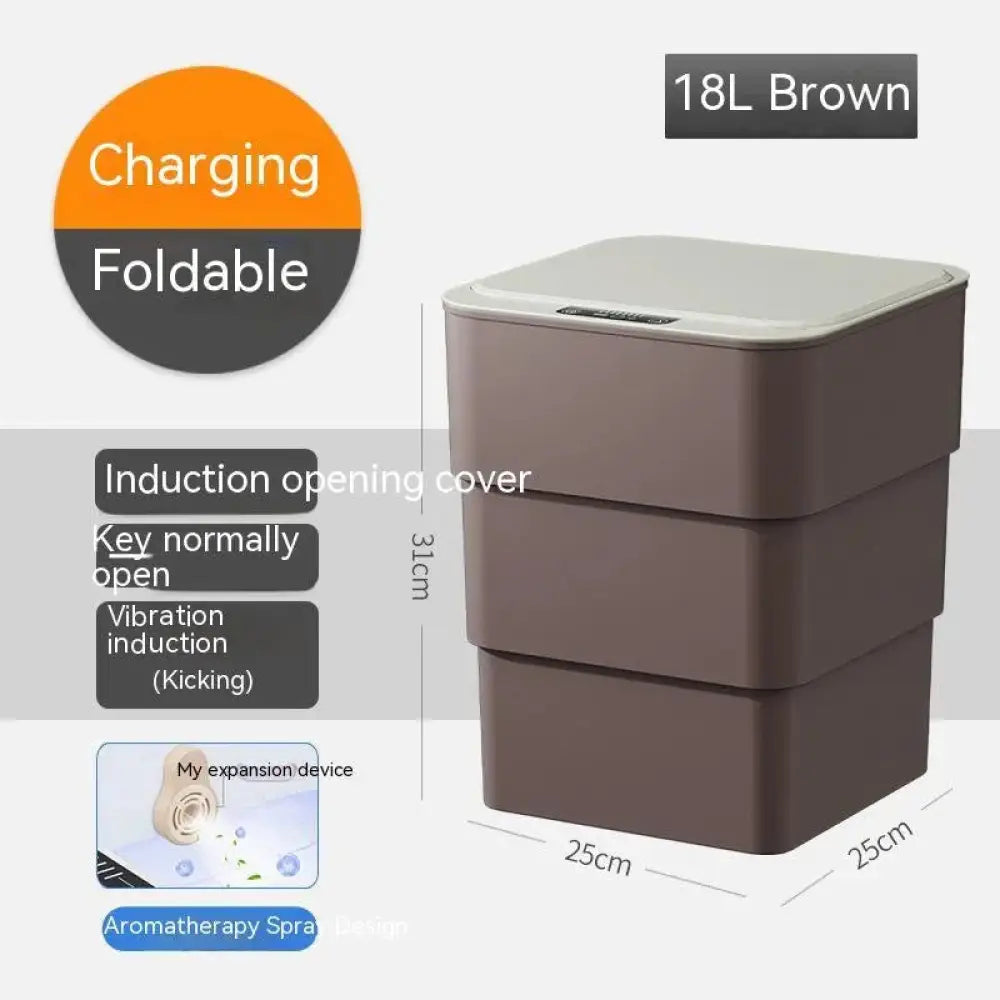 Smart Touchless Motion Sensor Trash can for Home and Car