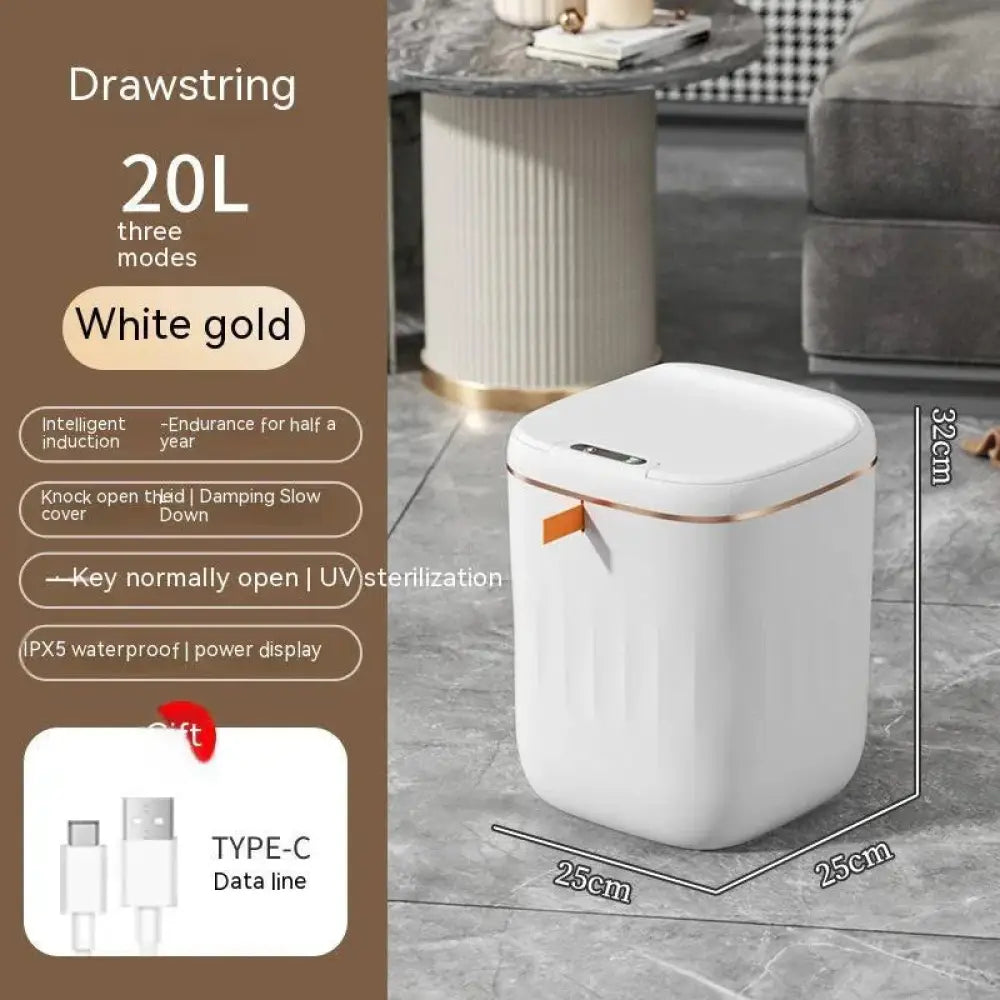 Smart Touchless Motion Sensor Trash can for Home and Car