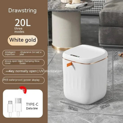 Smart Touchless Motion Sensor Trash can for Home and Car