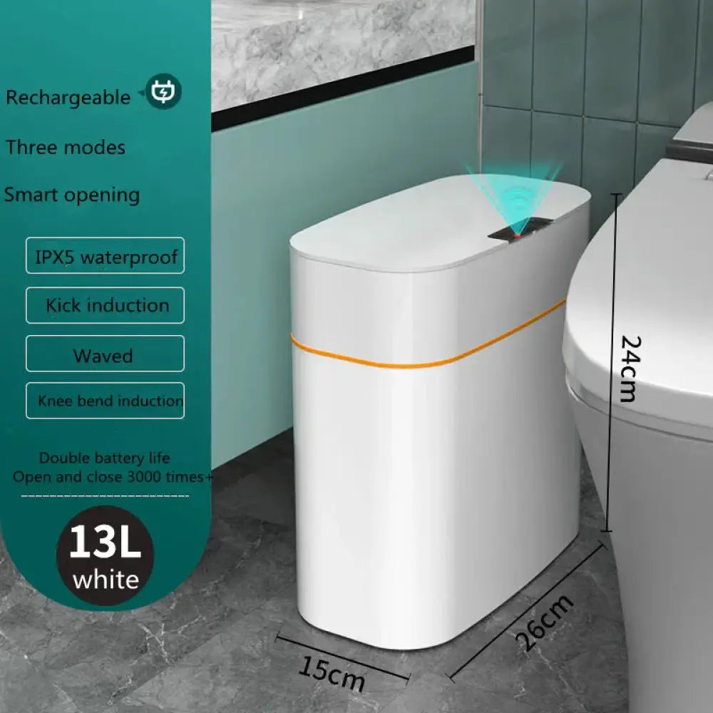 Smart Touchless Motion Sensor Trash can for Home and Car