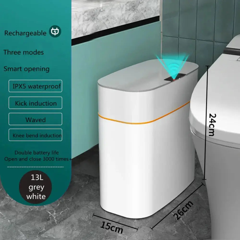 Smart Touchless Motion Sensor Trash can for Home and Car