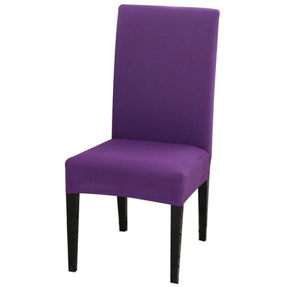 Solid Color Chair Cover Stretch Spandex Seat Cover For Office Wedding Banquet Hotel Home Chair Covers Banquet Chair Seat Protector Slipcover For Home Party Hotel Wedding Ceremony