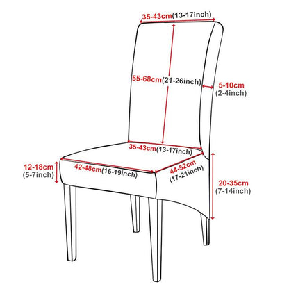 Stretch XL Size Chair Cover Big Elastic Seat Chair Covers Painting Slipcovers Restaurant Banquet Dining Home Party Decoration Chairs Protector Covers Seat Slipcover With Elastic Band For Dining Room Wedding Ceremony Banquet