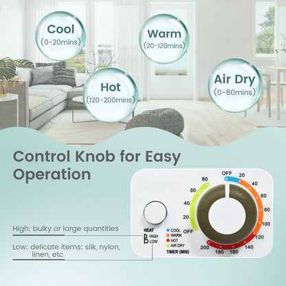 Electric Laundry Dryer and Full-Automatic Washing Machine Combo