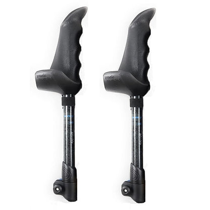 Motivator Swift Connect Travel Poles for Balance and Rehab - Patented Stability Grips - Lightweight, Adjustable and Collapsible includes Detachable Feet and Travel Bag