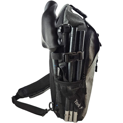 Motivator Swift Connect Travel Poles for Balance and Rehab - Patented Stability Grips - Lightweight, Adjustable and Collapsible includes Detachable Feet and Travel Bag